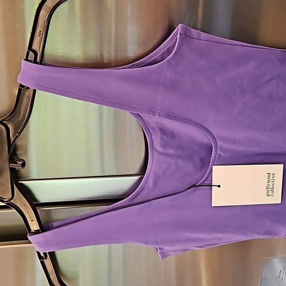 💕GIRLFRIEND COLLECTIVE💕 Bike Unitard ~ Wild Iris Purple Small S NWT - Picture 10 of 13